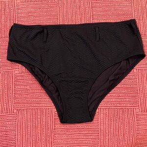 Sun & Sea women’s size 18 Black High-Waisted Bikini Bottoms New without tags